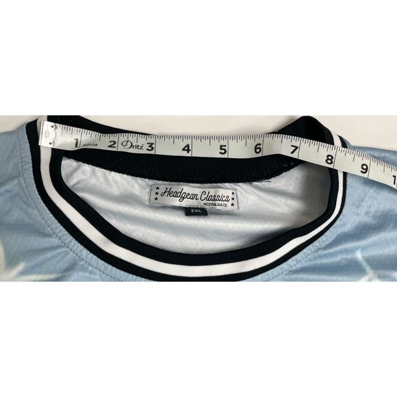 Bad Boy Records Men's Headgear Classics Embroidered Basketball Jersey Blue 2XL - Picture 4 of 12